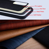 Leather Wood Texture Samsung Galaxy Z Fold Case