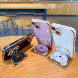 Soft Luxury Plating Stand Samsung Galaxy Cases