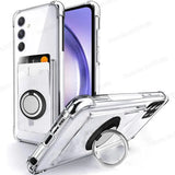 Wallet Card Slot Transparent Samsung phone Cases