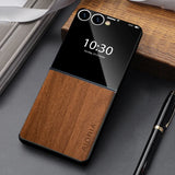 Leather Wood Texture Samsung Galaxy Z Fold Case