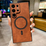 Luxury Silicone Cortex Samsung Galaxy Cases - CaseShoppe For Samsung S23 Ultra / Dark Brown