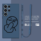 Cartoon Matchman Luxury Samsung Cases