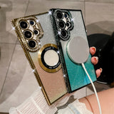 Luxury Diamond Frame Magnetic Samsung Case