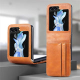 Luxury Card Holder Leather Samsung Galaxy Z Flip Case