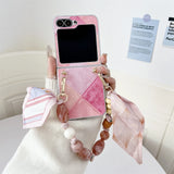 Luxury Retro Contrast Stitching Samsung Galaxy Z Fold Case