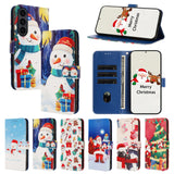 Christmas Leather Covers Samsung Galaxy Cases