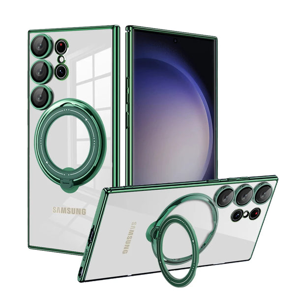 Ocean Breeze Clear Samsung Case - CaseShoppe Samsung S24 Ultra / green