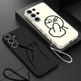 Cartoon Matchman Luxury Samsung Cases