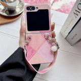 Stitching Leather Bracelet Samsung Galaxy Z Fold Case