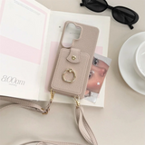 Crossbody Lanyard Ring Card Slots Samsung Galaxy Case