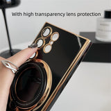 Plating Samsung Cases with Magnetic Ring Holder Cover - CaseShoppe