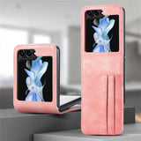 Luxury Card Holder Leather Samsung Galaxy Z Flip Case
