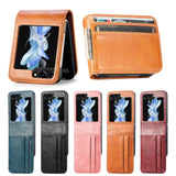 Luxury Card Holder Leather Samsung Galaxy Z Flip Case
