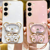 Mirror Quicksand Bear Samsung Cases