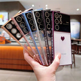 Cute Heart Camera Protection Samsung Case