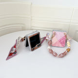 Luxury Retro Contrast Stitching Samsung Galaxy Z Fold Case