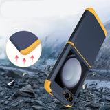 Plating Contrasting Colors Armor Samsung Galaxy Z Flip Case