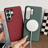 Shockproof Plaid Matte Samsung Galaxy Case