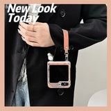 Stitching Leather Bracelet Samsung Galaxy Z Fold Case