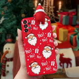 3D Reindeer Santa Snowman Christmas Samsung Galaxy Cases