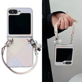 Stitching Leather Bracelet Samsung Galaxy Z Fold Case