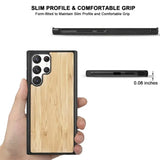 Natural Real Wood Samsung Case