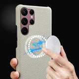 Cute MagSafe Samsung Galaxy Cases - CaseShoppe For Samsung S23 Ultra / grey white