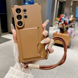 Braided Crossbody Strap Lanyard Phone Case For Samsung Galaxy