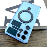 Shock Proof Ring Holder Samsung Cases - CaseShoppe Light Blue / Samsung Galaxy S24 Ultra