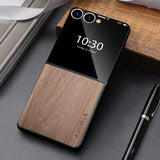 Leather Wood Texture Samsung Galaxy Z Fold Case