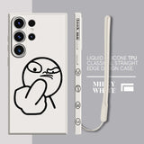 Cartoon Matchman Luxury Samsung Cases