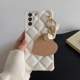 Japan Rhombus Lattice Samsung Galaxy Cases - CaseShoppe For Samsung S22 Ultra / Whtie