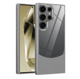 Splicing Leather Texture Clear Samsung Ultra cases