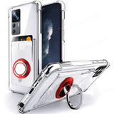 Wallet Card Slot Transparent Samsung phone Cases