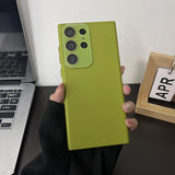 Luxury Solid Candy Color Samsung Cases - CaseShoppe Samsung Galaxy S23 Ultra / Green