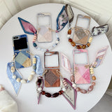 Luxury Retro Contrast Stitching Samsung Galaxy Z Fold Case