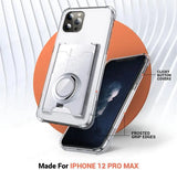 Wallet Card Slot Transparent Samsung phone Cases