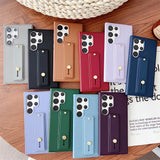 Matte Elastic Silicone Wrist Strap Samsung Case