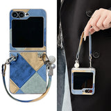 Stitching Leather Bracelet Samsung Galaxy Z Fold Case