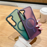 Matte Transparent Armor Shockproof Samsung Case
