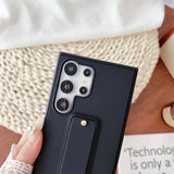 Matte Elastic Silicone Wrist Strap Samsung Case