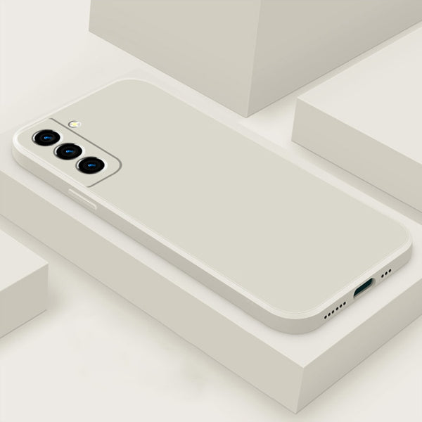 Elegant Liquid Silicone Samsung Case - CaseShoppe Samsung S23 Ultra / White
