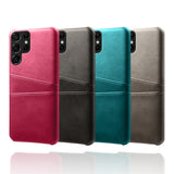 Dual Credit Card Slots Leather Samsung Cases - CaseShoppe
