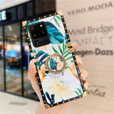 Luxurious Marble Samsung Case with Ring - CaseShoppe For Samsung S21 Ultra / A