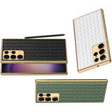 Luxury Braid Leather Samsung S23 Cases - CaseShoppe