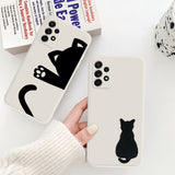 Cute Black Cat Samsung Galaxy Cases - CaseShoppe