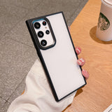 Metallic Protector Samsung Cases - CaseShoppe Samsung S22 Ultra / Black