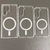 Transparent Magnetic Wireless Charging Samsung Cases