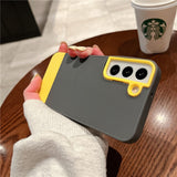 Luxury Shockproof Samsung Cases - CaseShoppe Samsung S22 / Gray Yellow