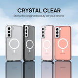 Transparent Magnetic Wireless Charging Samsung Cases